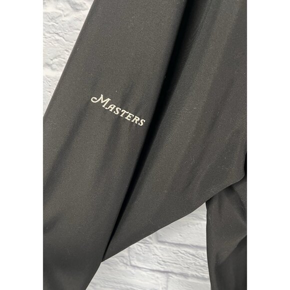 MASTERS COLLECTION Men's Black 1/4 Button Logo Long Sleeve Popover Top XL - Picture 4 of 6